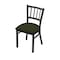 Holland Bar Stool Co 610 Contessa 18" Chair with Pewter Finish and Canter Pine Seat 61018PW010 - alternate 1